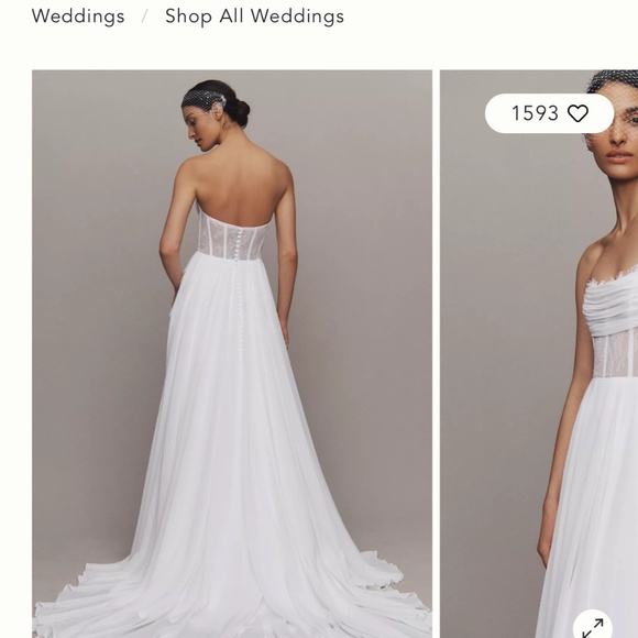 JENNY BY JENNY YOO NORA CORSET A-LINE WEDDING GOWN (Sleeves not included) - Picture 12 of 12